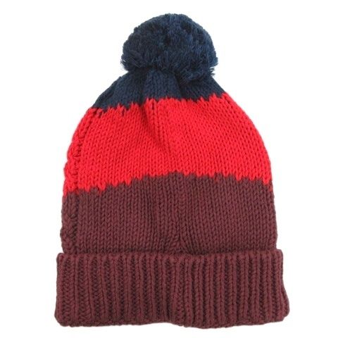 ディーゼル DIESEL ニットキャップ ニット帽 配色 ネイビー