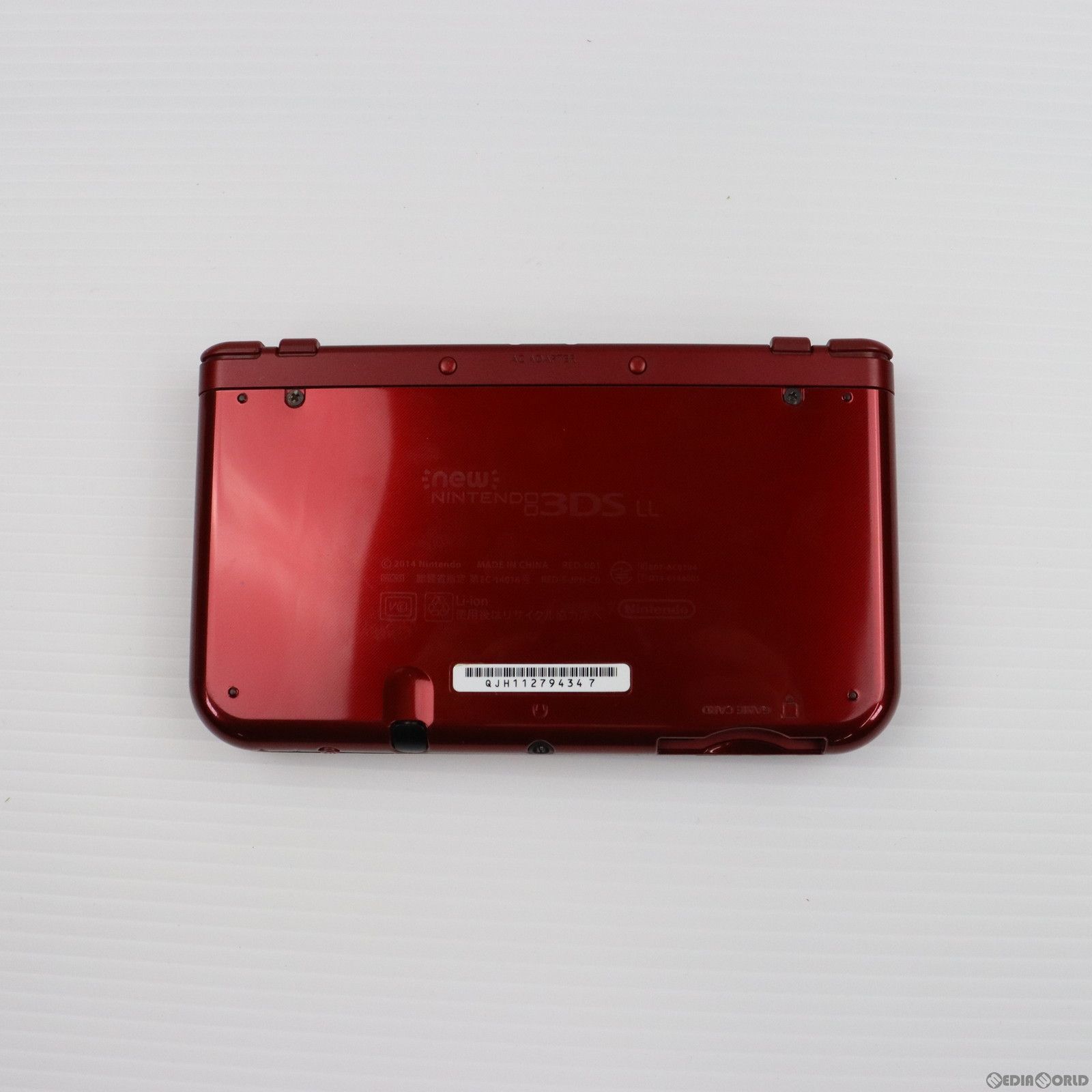 中古】[3DS](本体)Newニンテンドー3DS LL メタリックレッド(RED-S-RAAA 