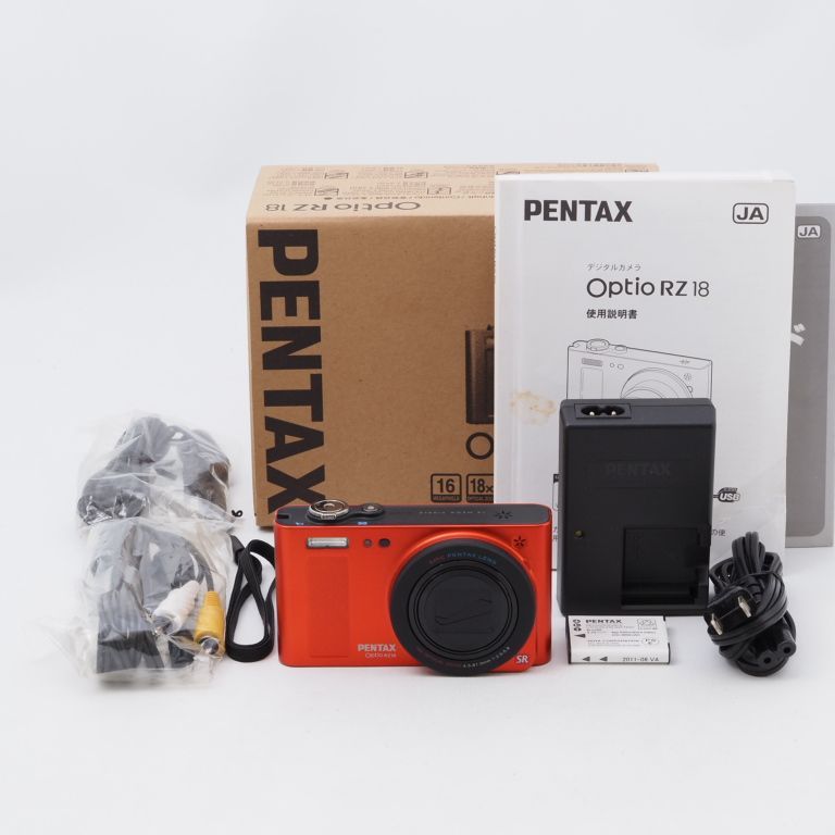 PENTAX ペンタックス デジタルカメラ Optio RZ18 メタリックオレンジ