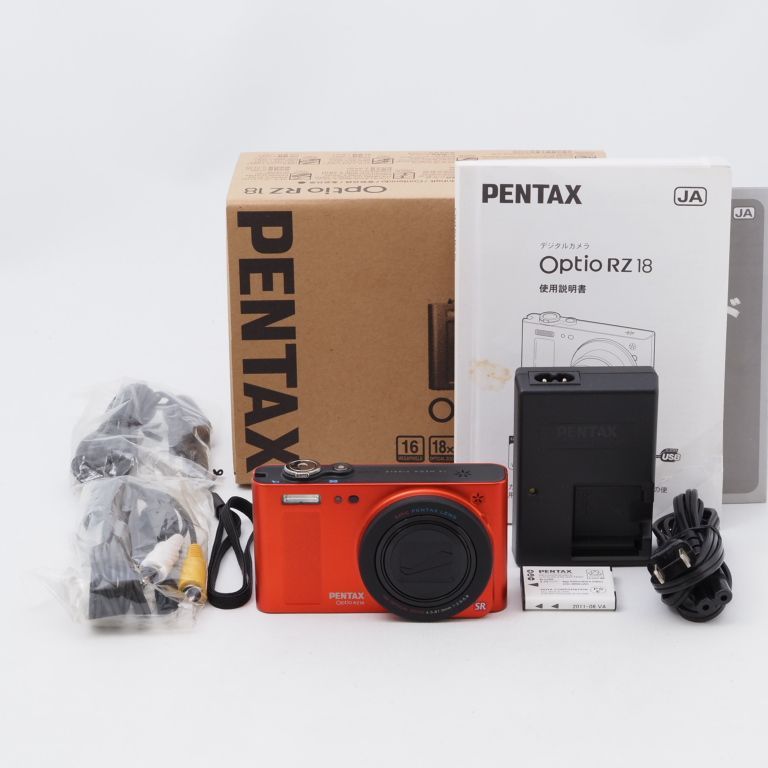PENTAX Optio RZ18 メタリックオレンジ　18倍ズーム　【美品】 Amazon | PENTAX デジタルカメラ Optio RZ18(メタリックオレンジ