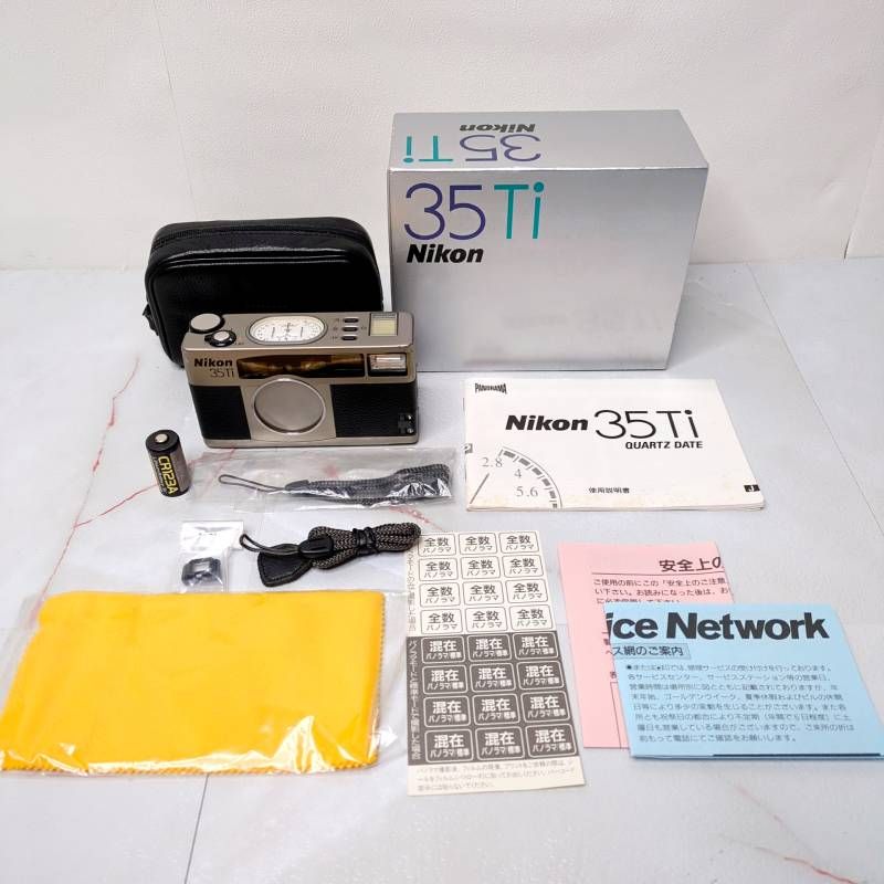 NIKON 35Ti ニコン コンパクトフィルムカメラ 箱 説明書 純正ケース ストラップ付 動作品