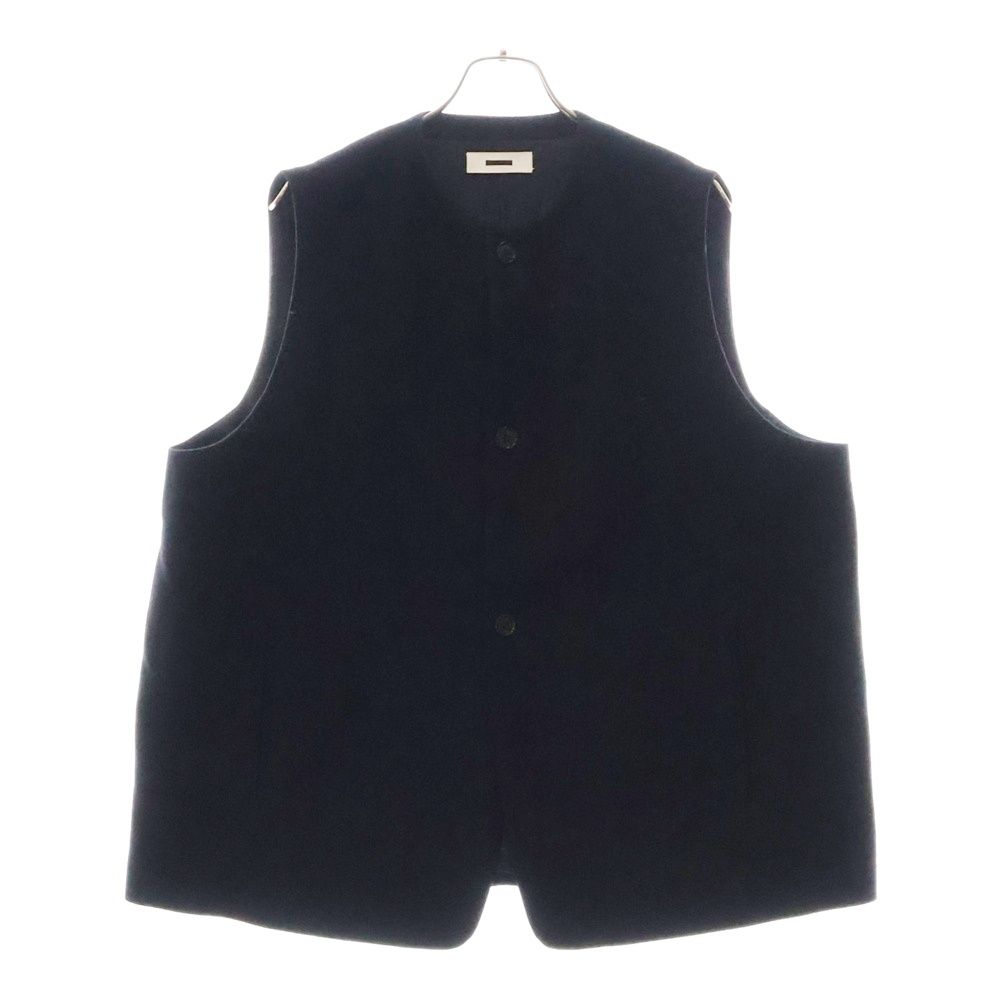 REVERBERATE リバーバレイト SUIT WAISTCOAT ウールナイロン 3Bベスト ブラック