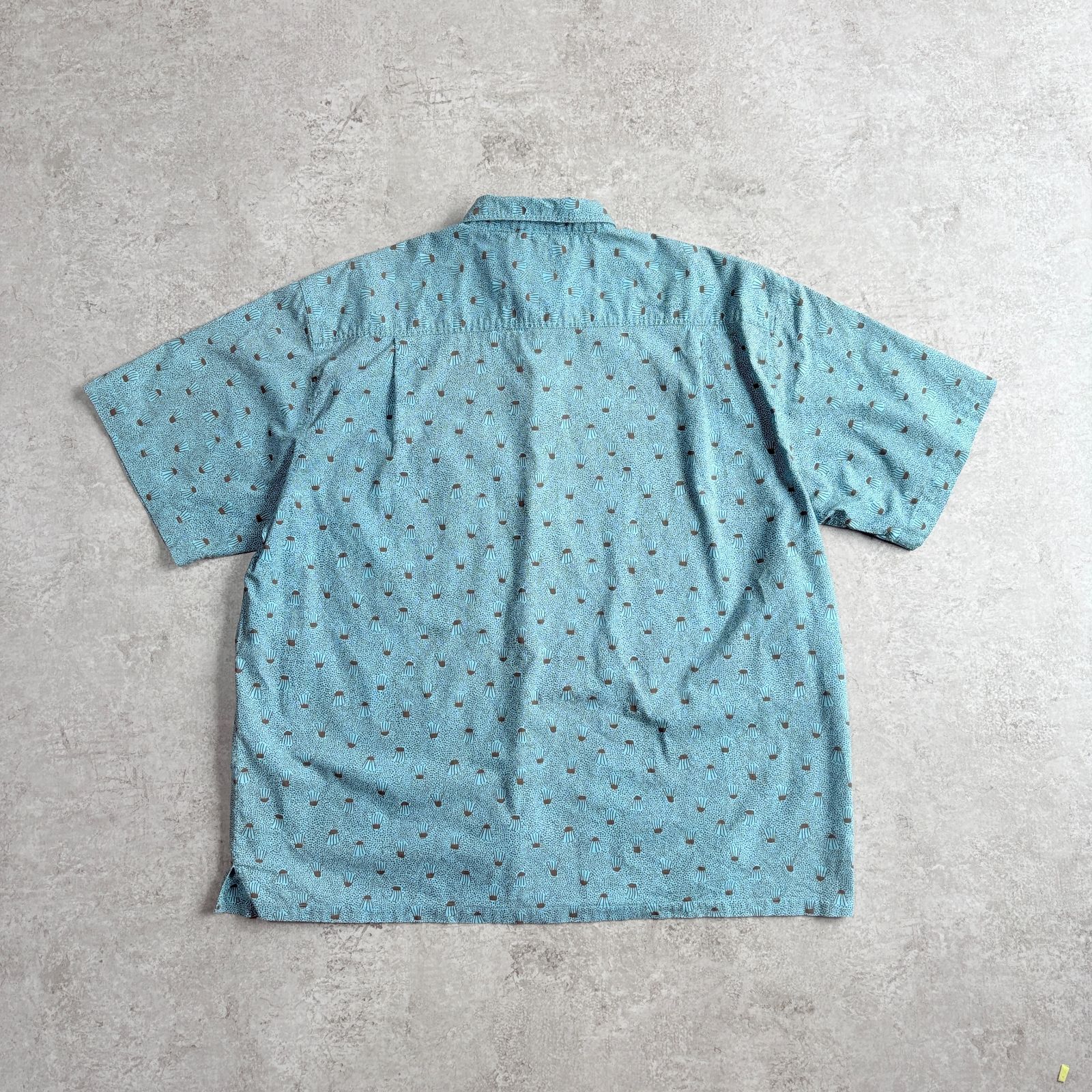 90s 1991年製 patagonia A/Cshirt Cotton Short sleeve shirt 【blue