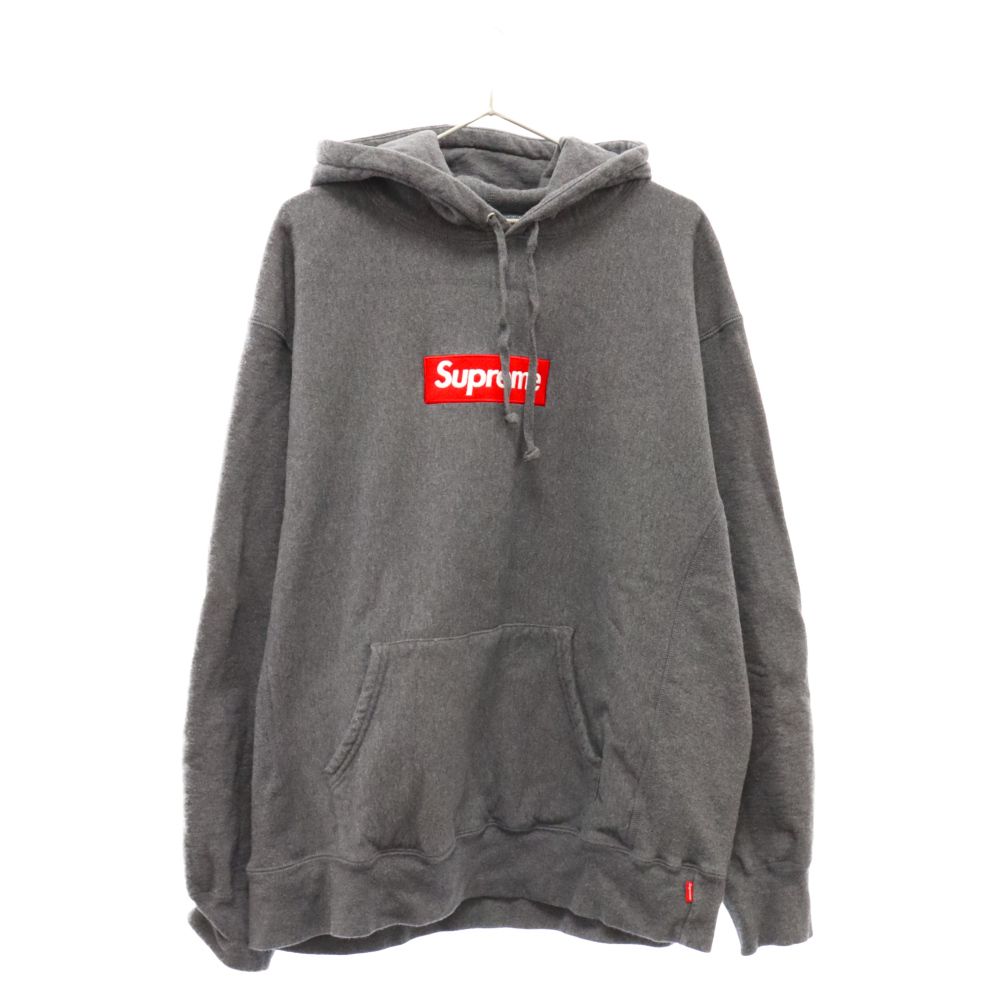 SUPREME (シュプリーム) 21AW Box Logo Hooded Sweatshirt ボックス ロゴ フーデッド スウェット シャツ  プルオーバーパーカー チャコール - メルカリ