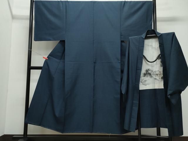 平和屋着物 男性 紬 アンサンブル 吉祥文 正絹 CAAZ0954vf