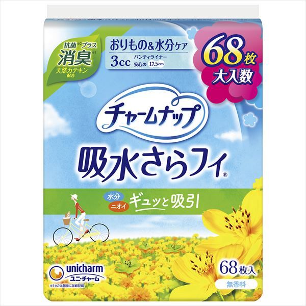 まとめ買い-18点セット チャームナップ吸水さらフィパンティライナー消臭タイプ６８枚 生理用品