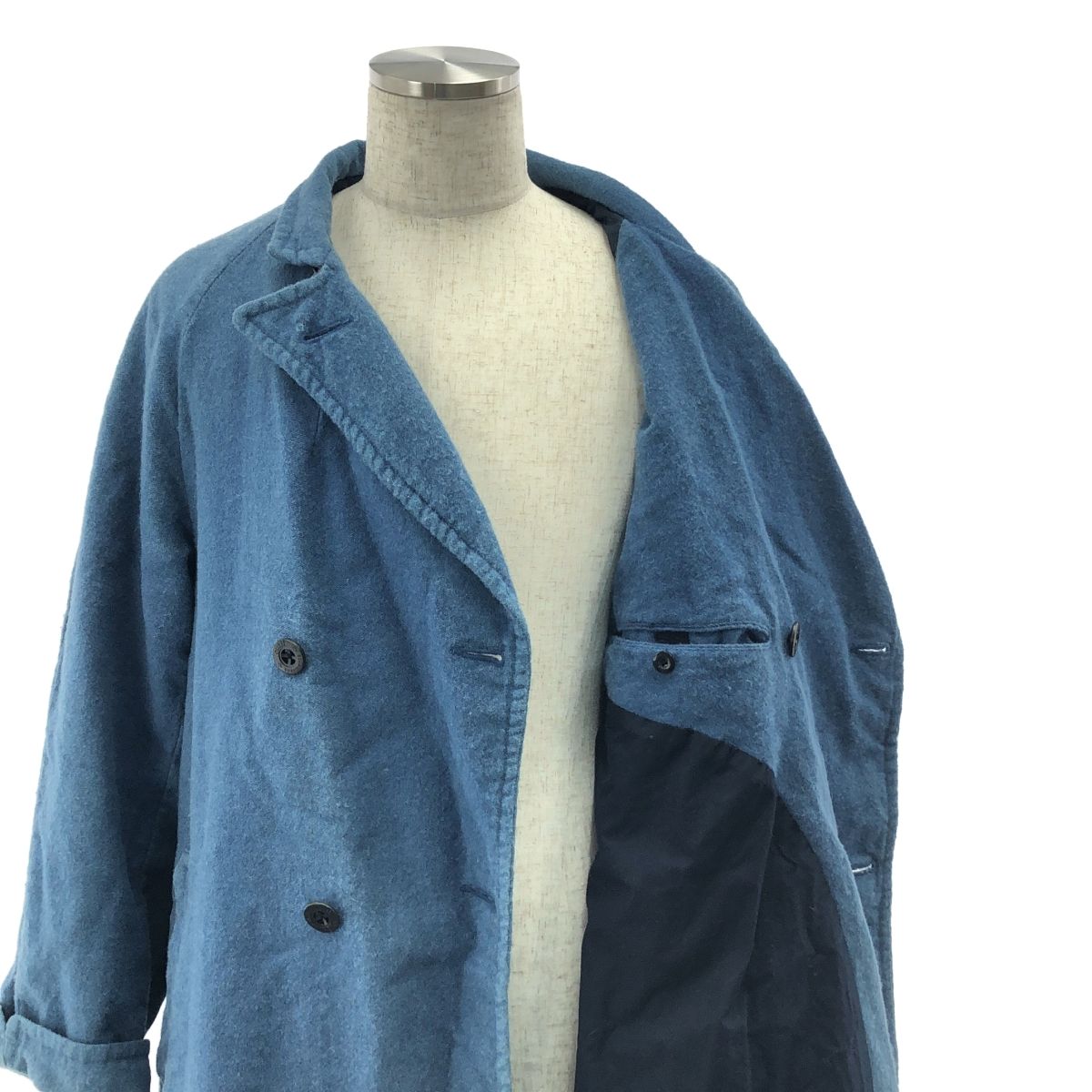 OUTIL ウティ リネンコート サイズ3 楽天市場】OUTIL / ウティ | ウール リネン インディゴ染め コート | 3