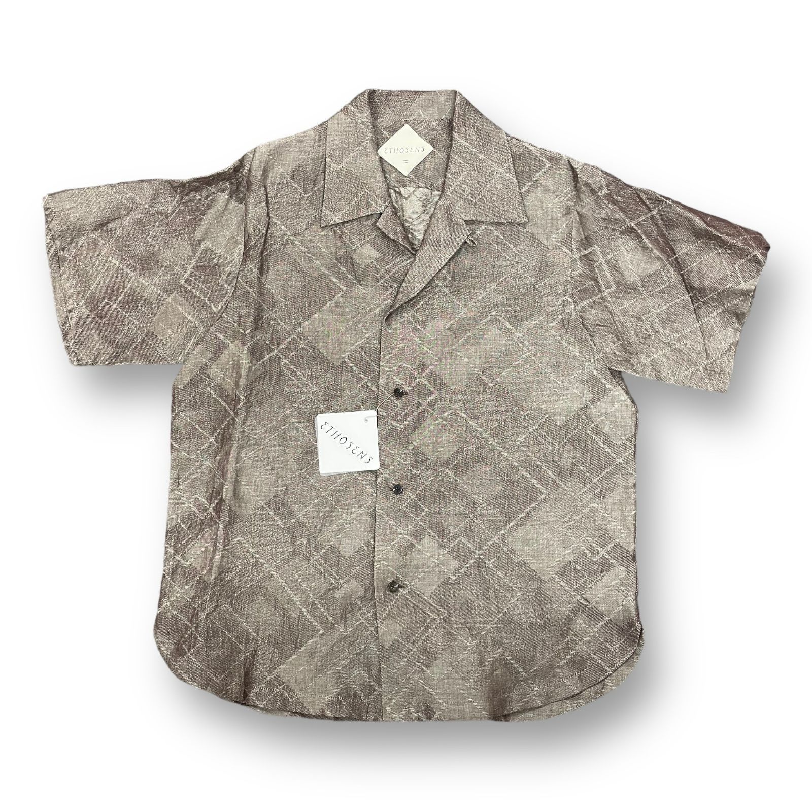 定価34100円 新品 ETHOSENS 22SS SS GEOMETRY SHIRT ジオメトリー 半袖 