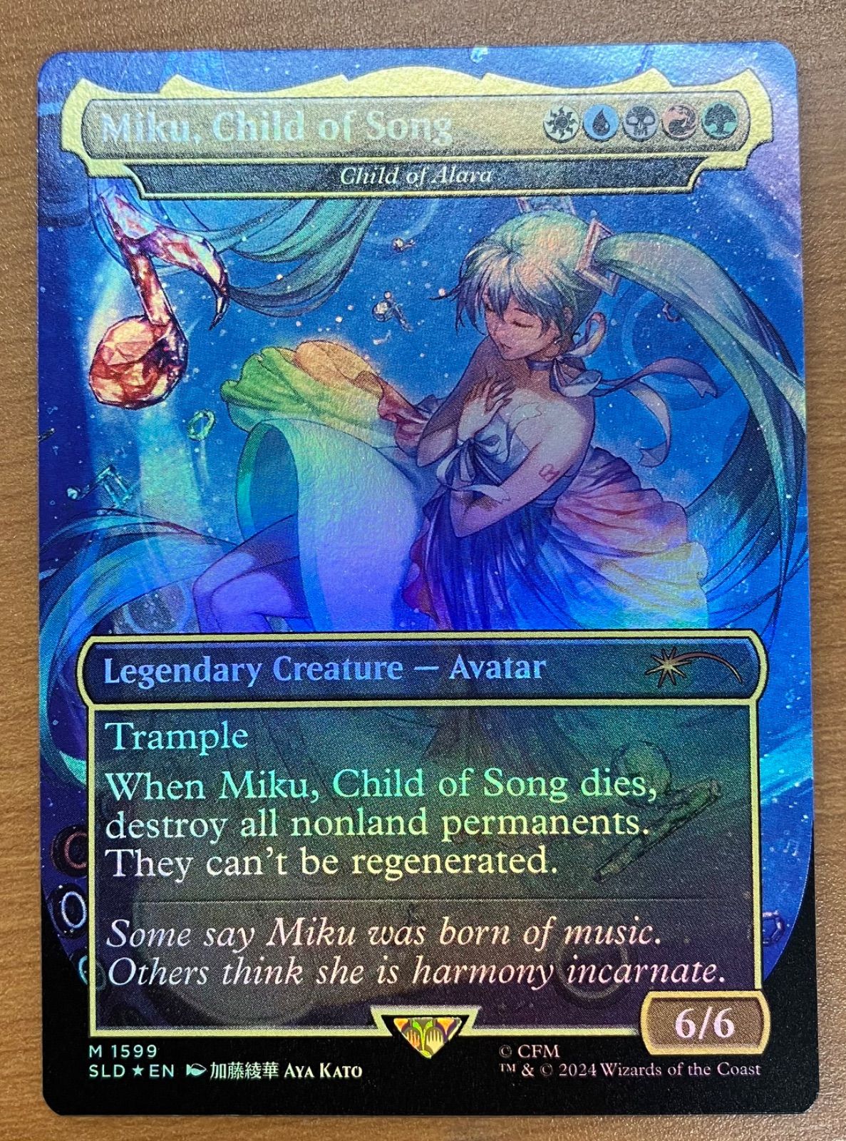 状態A Miku,Child of Song 歌の申し子、ミク 英語版 MTG MAGIC The