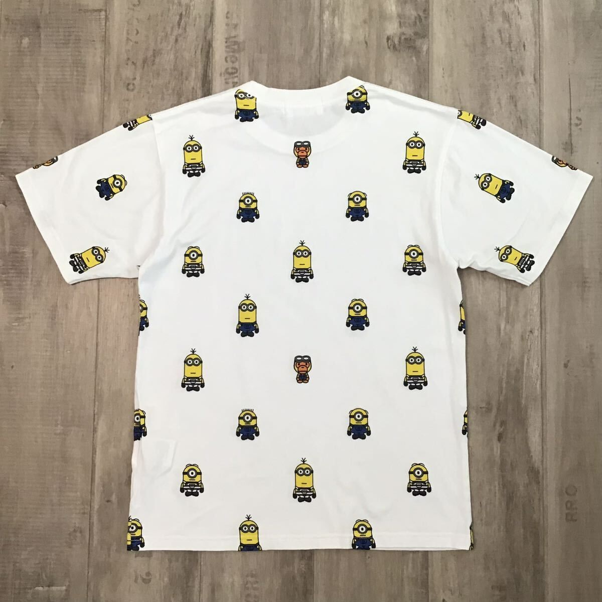 ベビーマイロ ミニオンTシャツ MINIONS × マイロ モノグラム Tシャツ Sサイズ a bathing ape