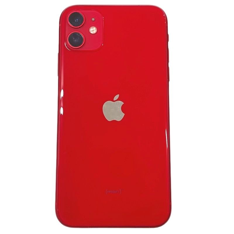 SIMフリー Apple アップル iPhone11 128GB MWM32J/A docomo 〇判定 プロダクトレッド 箱付 【中古品】  22405K88