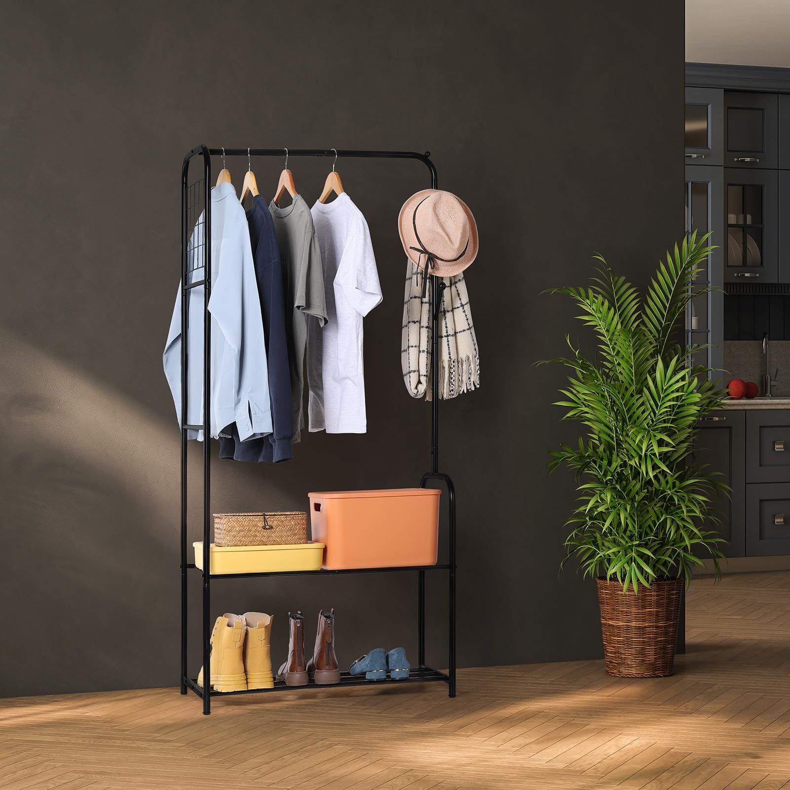 ハンガーラック パイプハンガーラック 3ウェイ シングル 205kg