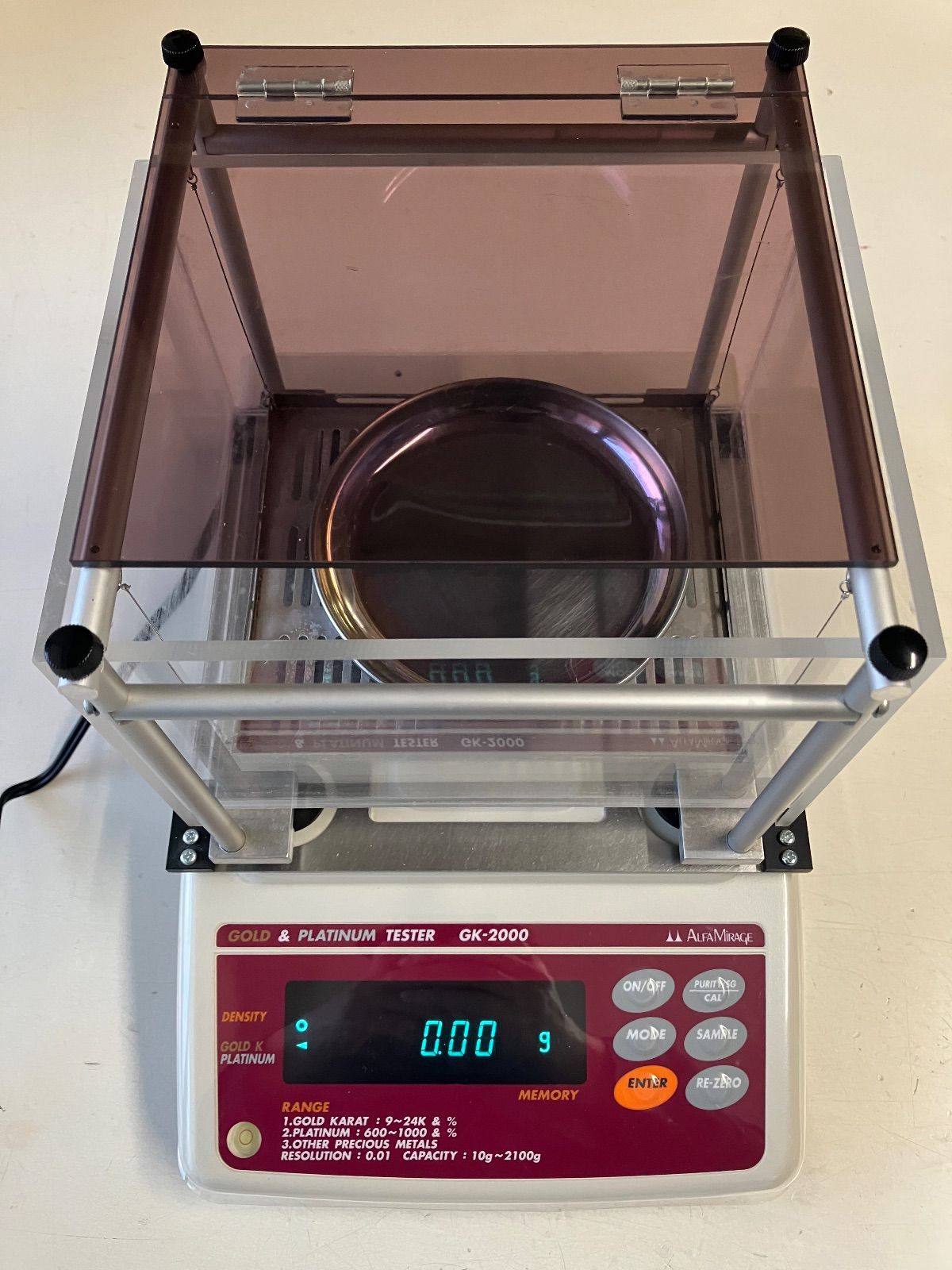 貴金属テスター 比重計 GK-2000 ALFA MIRAGE アルファミラージュ 取扱説明書無し サビ 金 判定 純度判定 金 プラチナ 買取 リユース