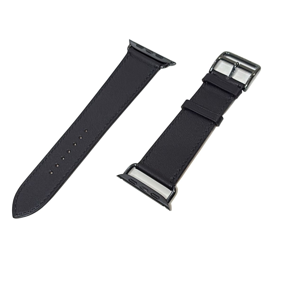 HERMES エルメス 小物 シンプルトゥール 黒 腕時計替えベルト アップルウォッチ用替えベルト