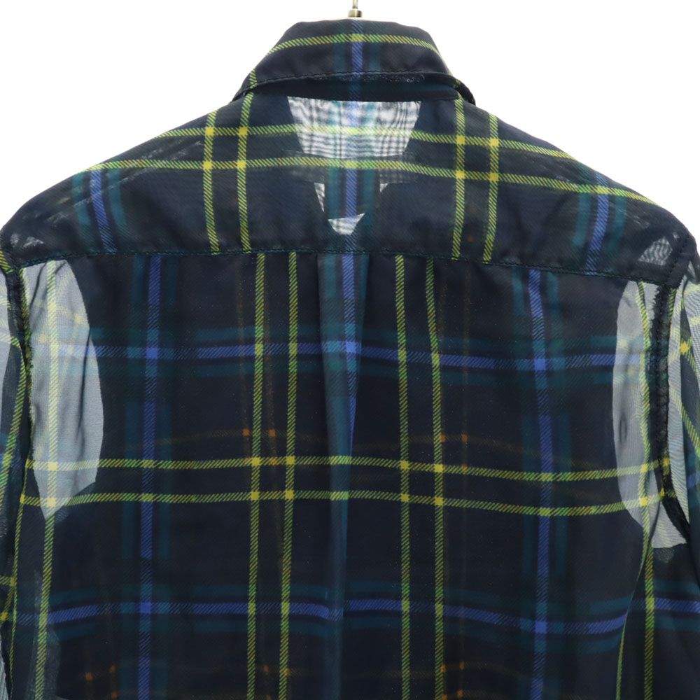 コムデギャルソン　カラフルシースルー長袖シャツ S COMME des GARCONS - コムデギャルソン COMME des GAR?ONS SHIRT