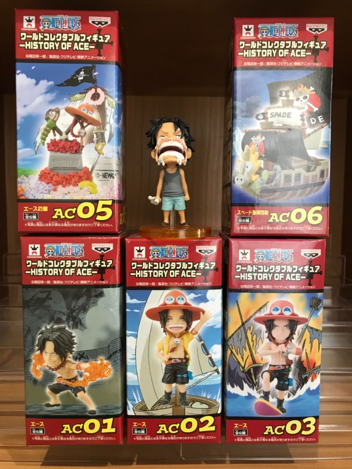 ワンピース ワーコレ ヒストリー オブ エース 6体 フルコンプ
