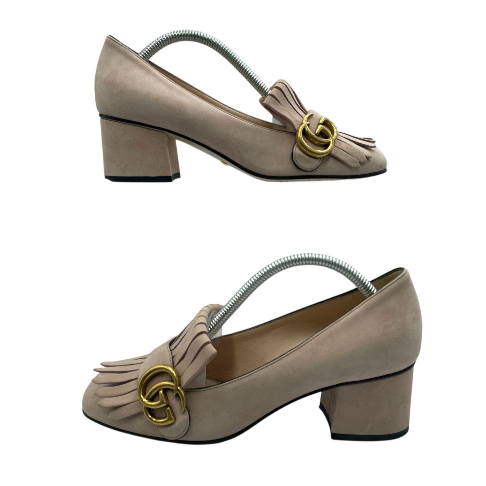 美品　GUCCI パンプス　マーモント　チャンキーヒール　36 1/2 極美品 GUCCI グッチ パンプス チャンキーヒール ミッドヒール