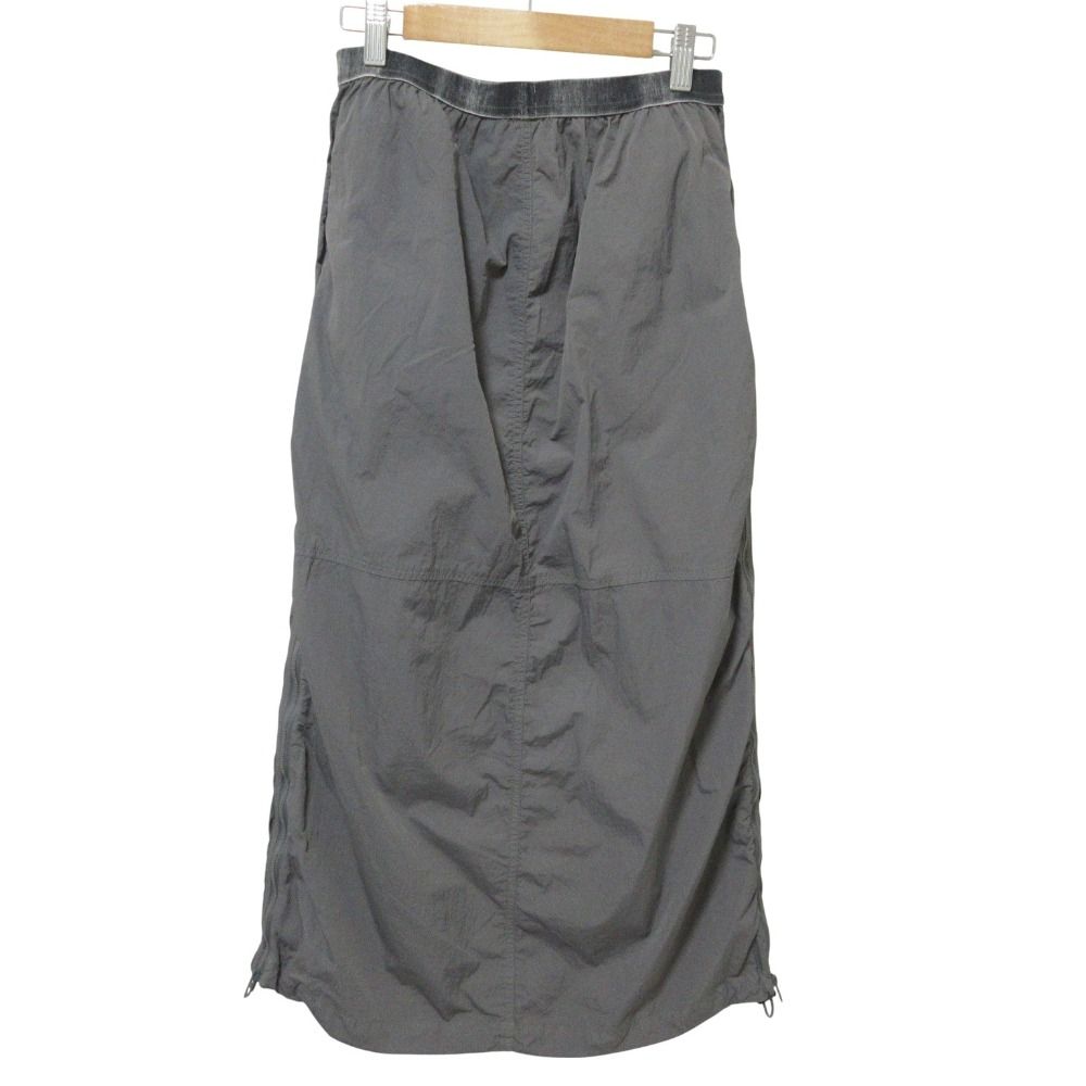 DIESEL グレー ロングスカート 美品 24AW DIESEL ディーゼル ナイロンカーゴ ロング スカート 40