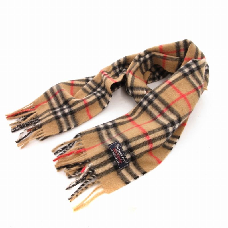 Burberrys バーバリー カシミヤ100% マフラー ノバチェック Burberrys