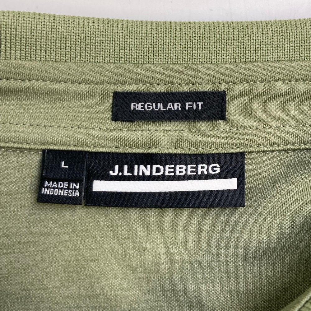 サイズ：L J.LINDEBERG ジェイリンドバーグ 半袖ポロシャツ