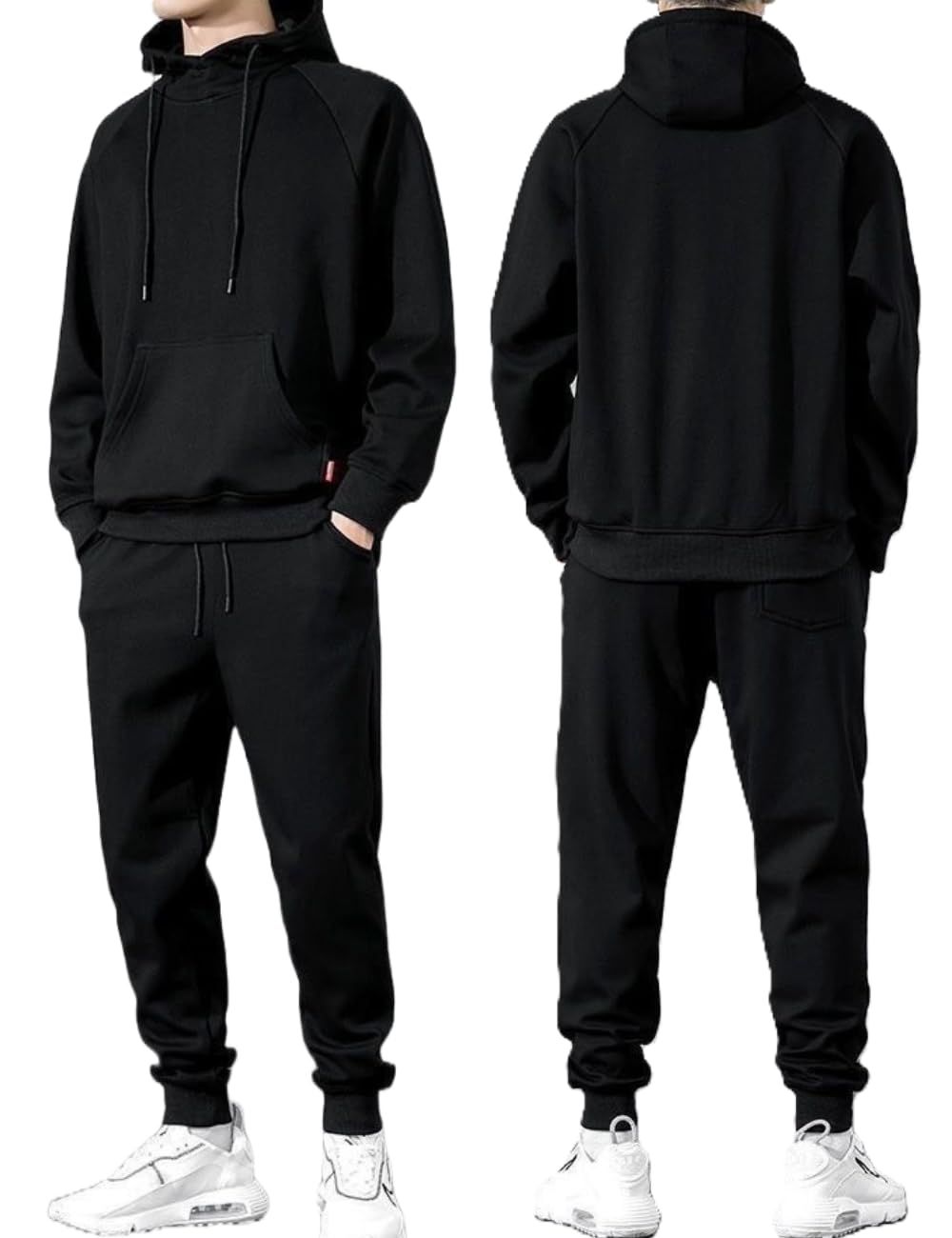 GRHONC] パーカー セットアップ 裏起毛 メンズ スウェット パンツ 厚手