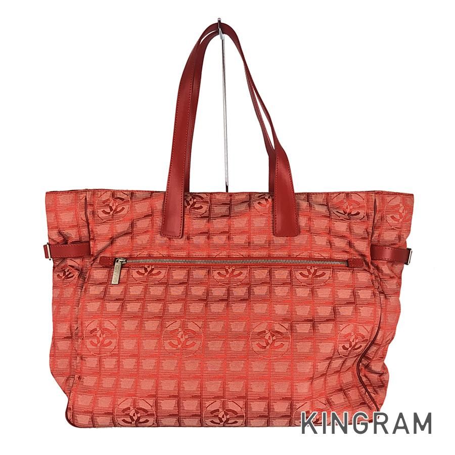シャネル CHANEL ニュートラベルライン TGM レッド ナイロン レザー