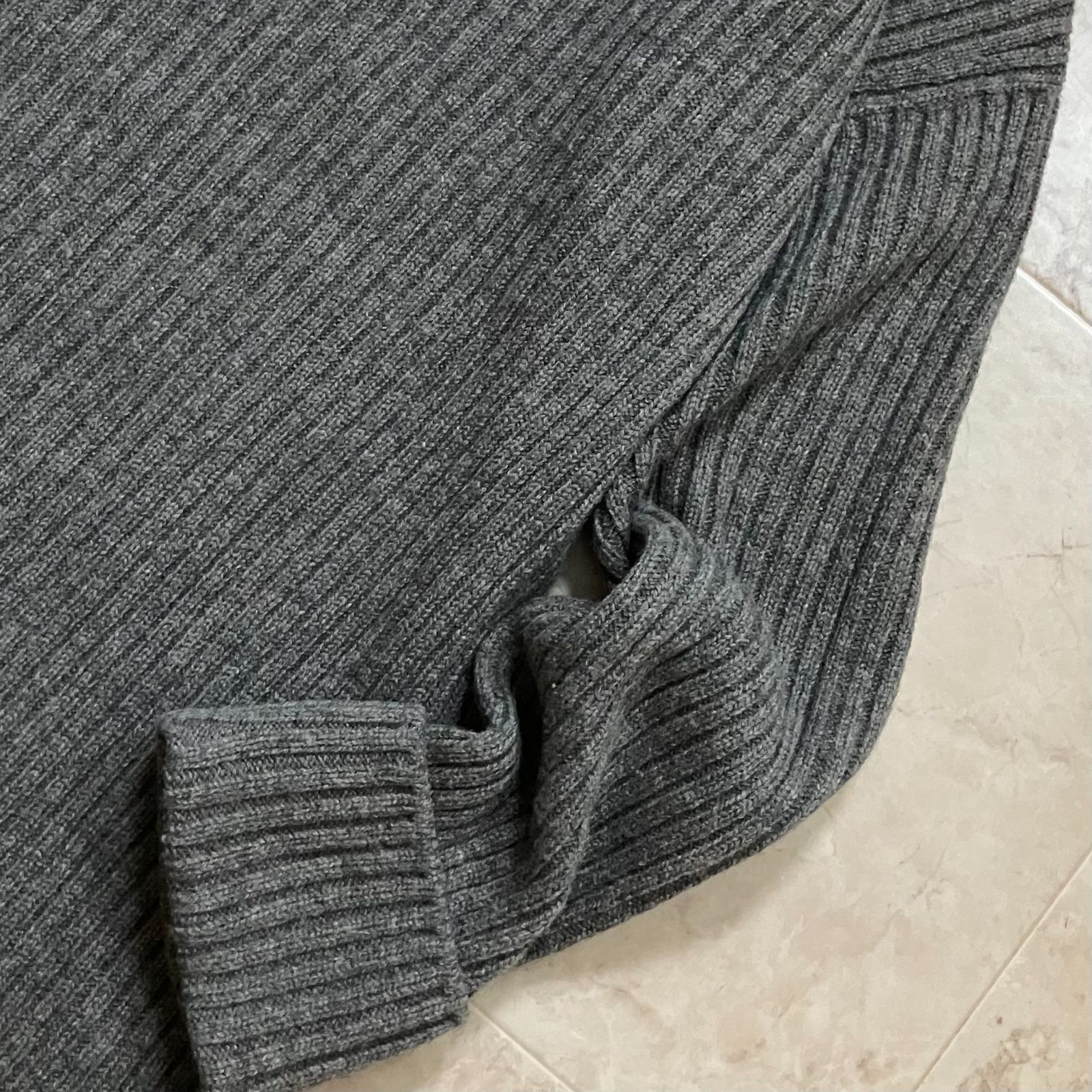 【美品】GALERIE VIE/ギャルリーヴィー　ニットワンピ　ロング　カシミヤ タグ付き・未使用品】GALERIE VIE ギャルリーヴィー ニット