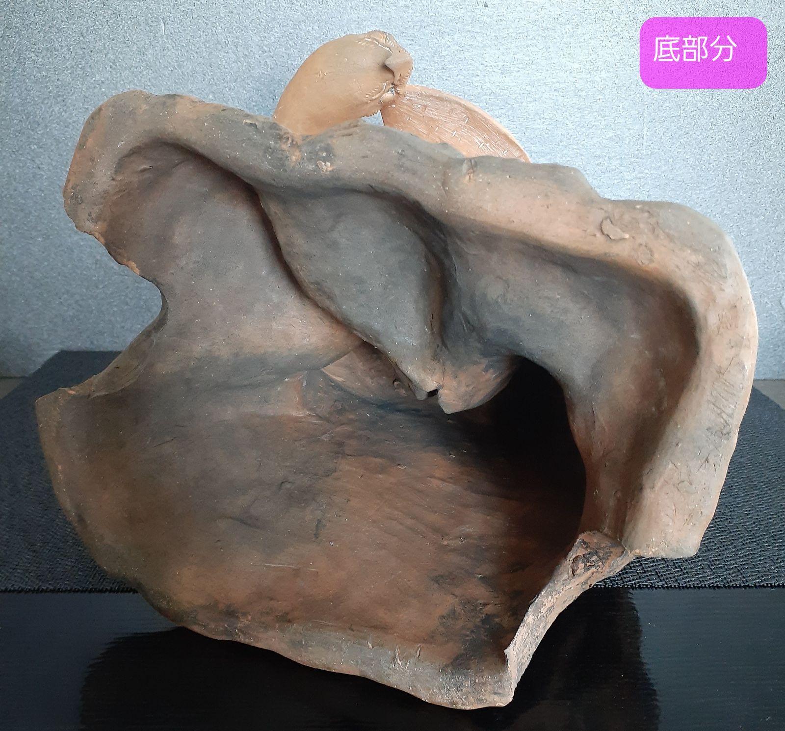 大名品】江戸時代 池田藩御庭焼 後楽園焼 白備前 白鷹 置物 伝