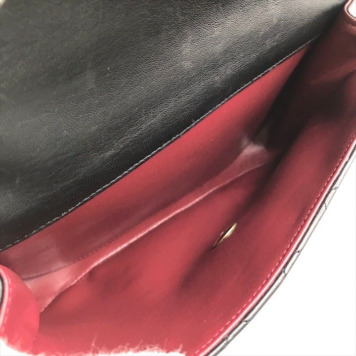 美品 CHANEL シャネル ココマーク ターンロック マトラッセ ラムスキン  