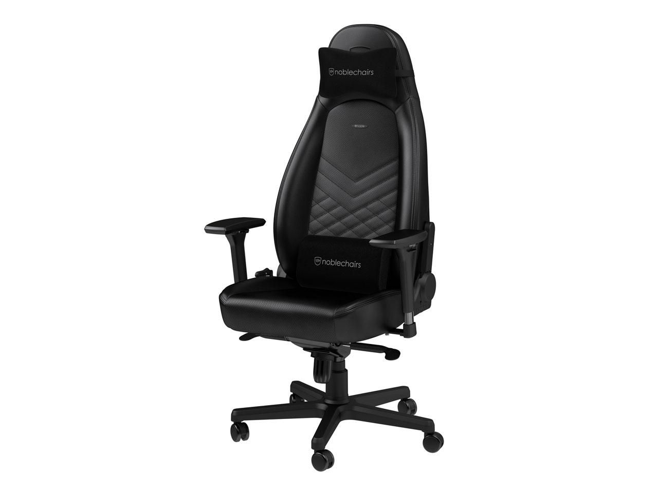 4営業日で発送 noblechairs NBLICNPUBLASGL NBL-ICN-PU-BLA-SGL ゲーミングチェア ICON ブラック