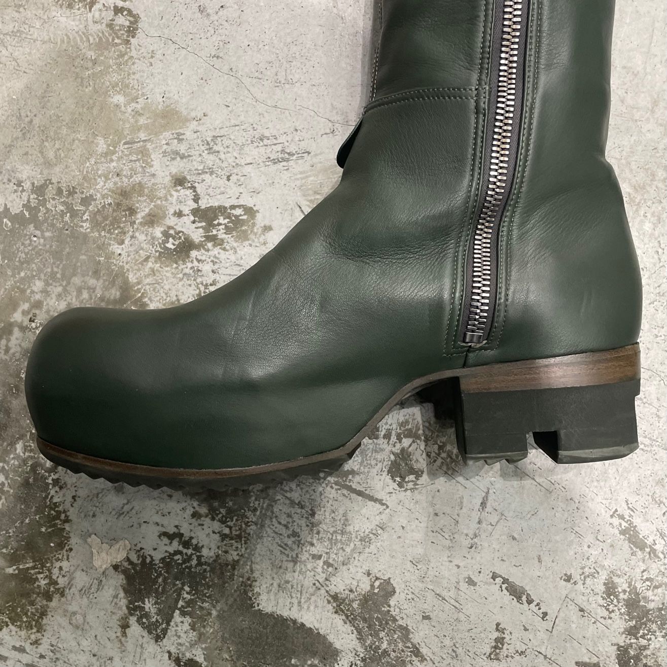 Rick Owens Thigh-High Bauhaus Ballast Boots レザー