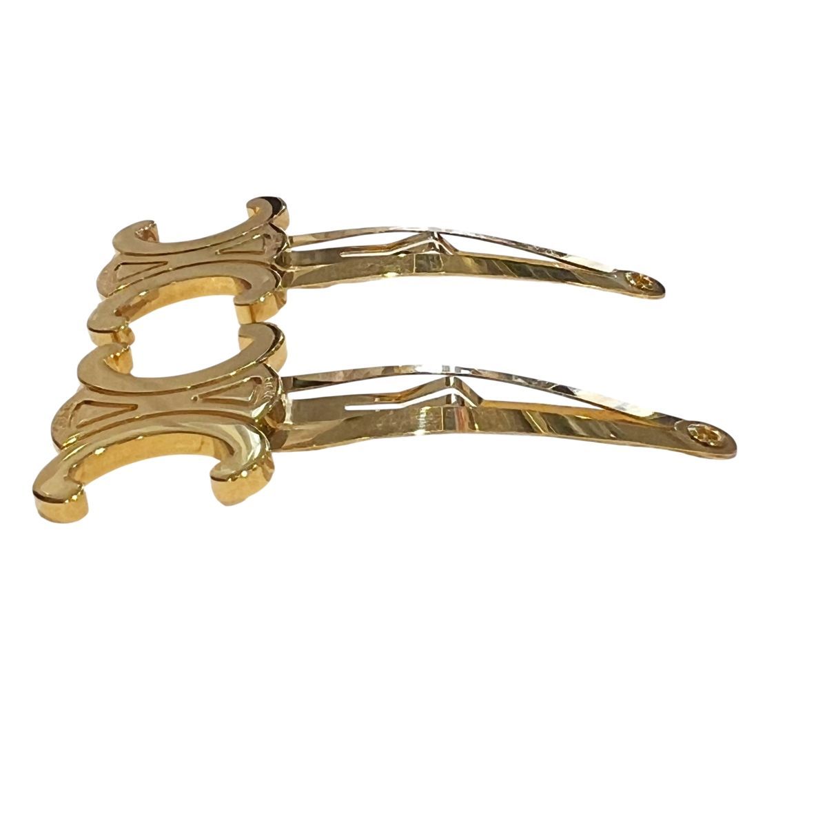 中古】 CELINE セリーヌ スナップ ヘアクリップ セット