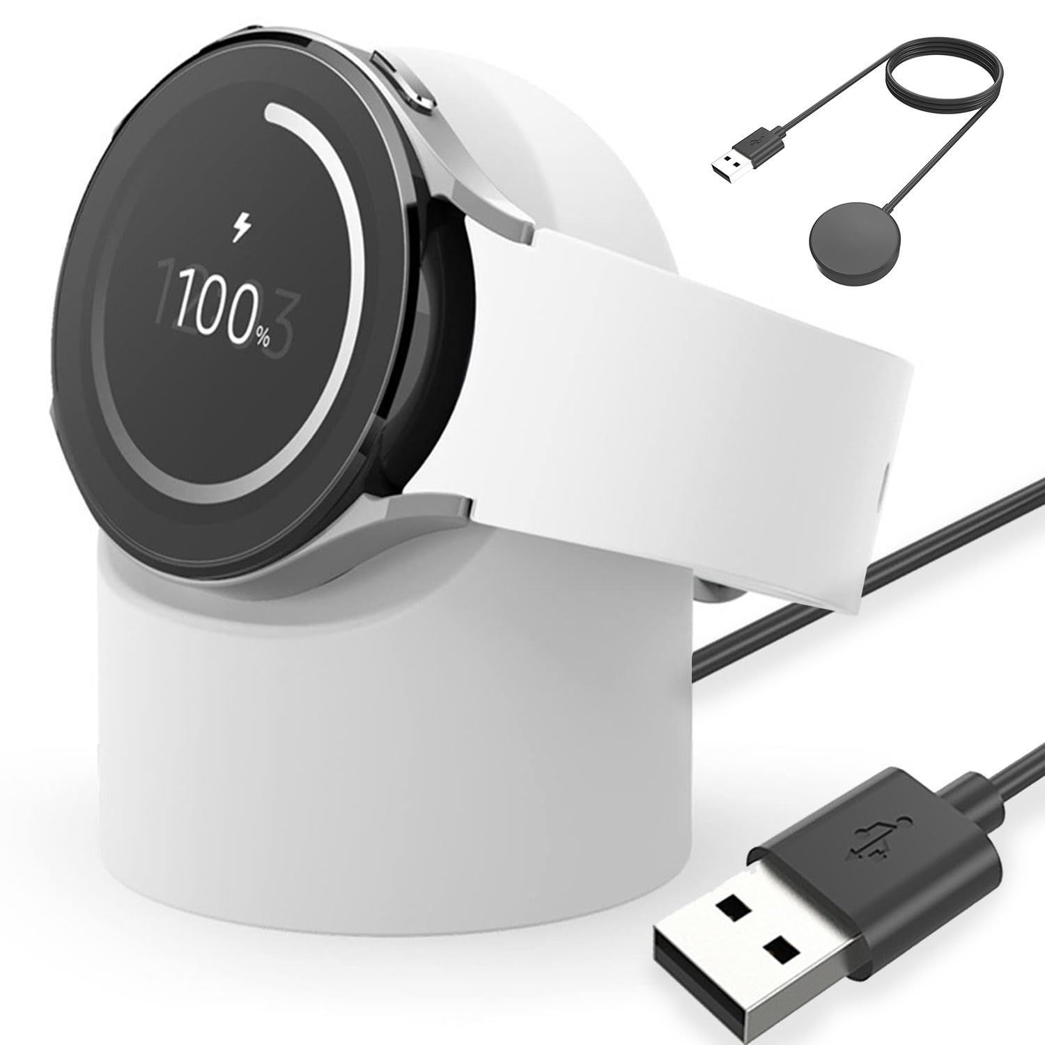 【在庫処分】GYOKUYU「充電スタンドとケーブルセット」FOR Galaxy Watch Ultra/Watch 7/6/5pro/5 充電スタンド シリコン製 for galaxy watch6 classic/6/7/5pro/4/3/Active 多機