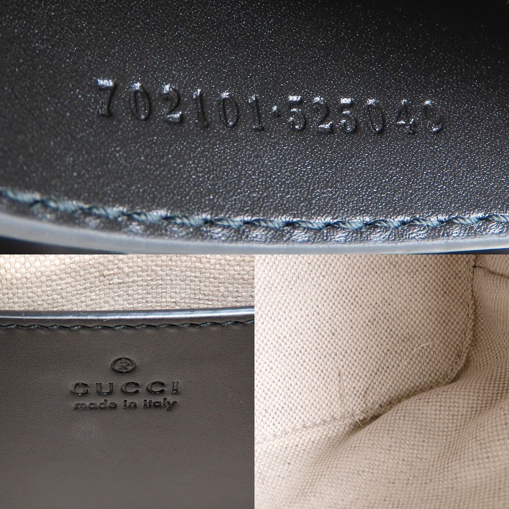 GUCCI グッチ バンブーバックパック 702101 リュック レザー ブラック レディース 352756 DECORATOM_COM_BR