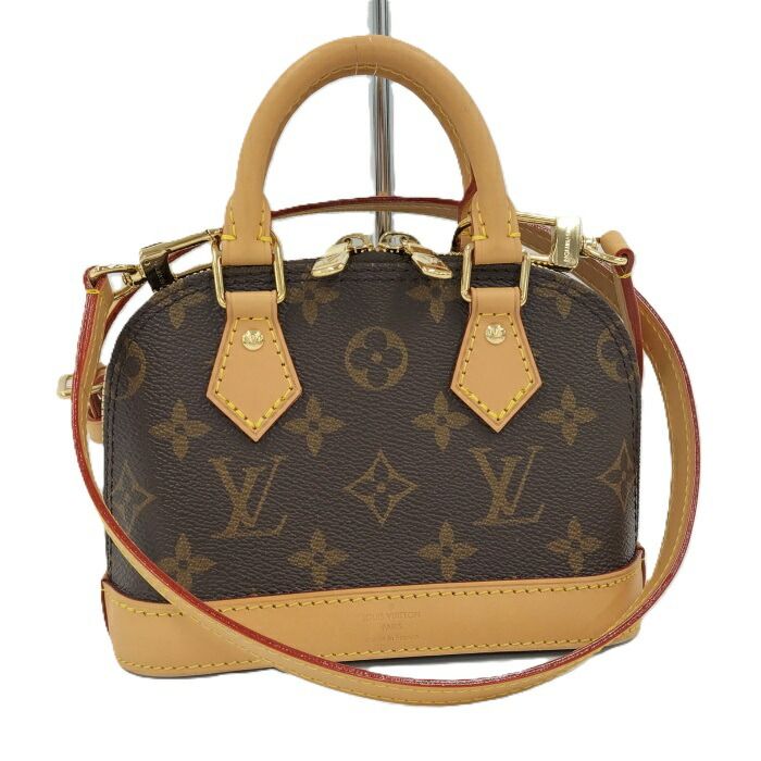 LOUIS VUITTON ナノアルマ 2WAYハンドバッグ モノグラム ブラウン M82717