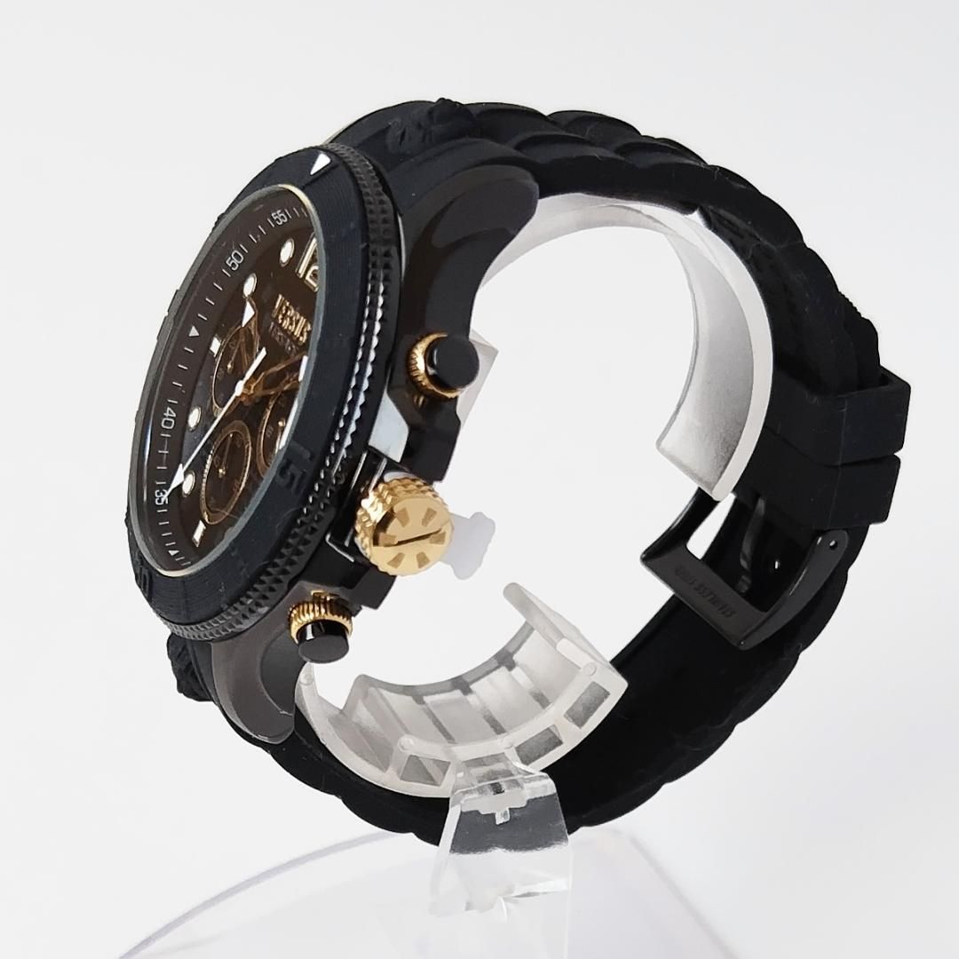 VERSACE クロノグラフ 時計 ゴールド/ブラック VERSACE クロノグラフ 時計 ゴールド/ブラック BOYA VERSACE