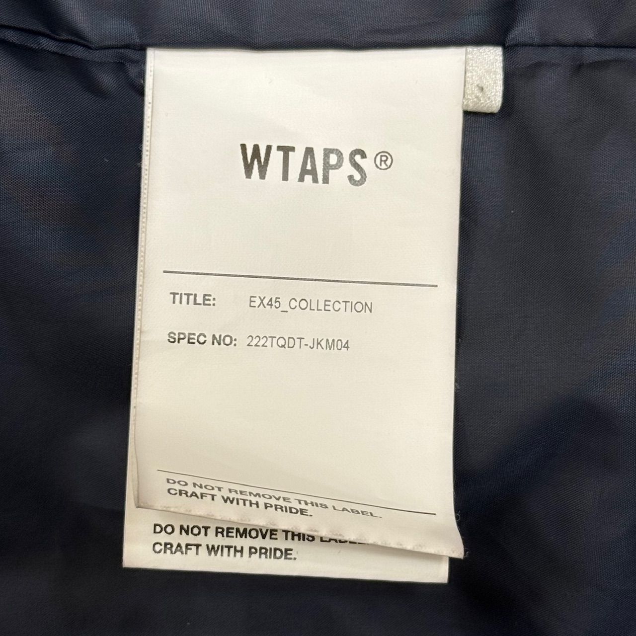 新品 WTAPS ダブルタップス ナイロンジャケット 222TQDT-JKM04