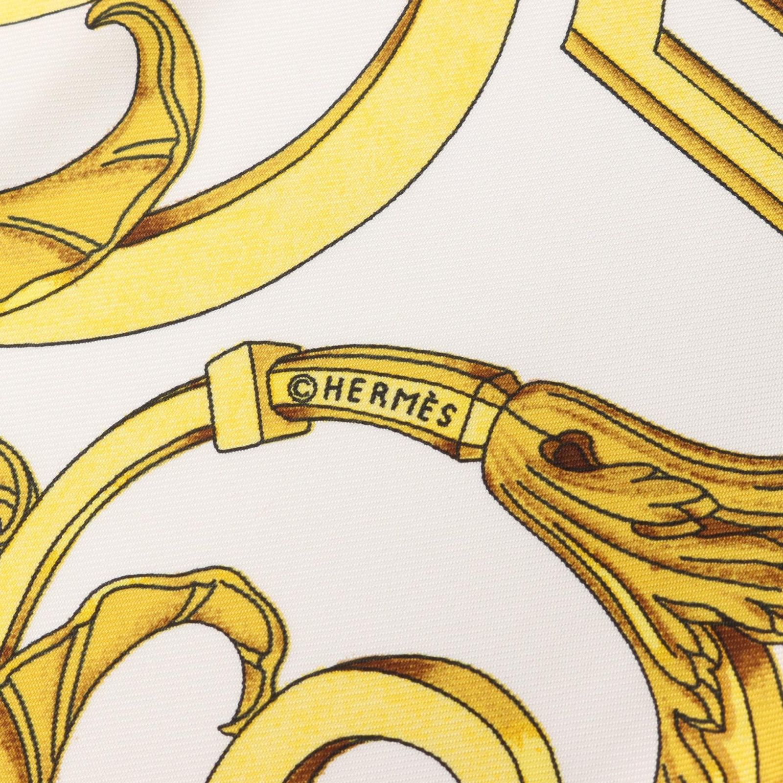 エルメス カレ90 チュイルリー公園 ブルー ゴールド HERMES エルメス