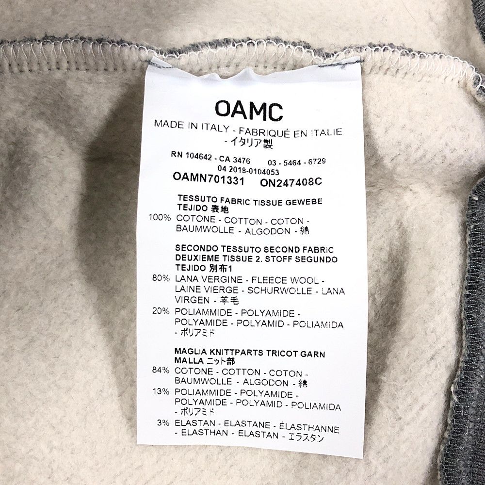 OAMC オーエーエムシー 品番 OAMN701331 ギャザースリーブ スウェット