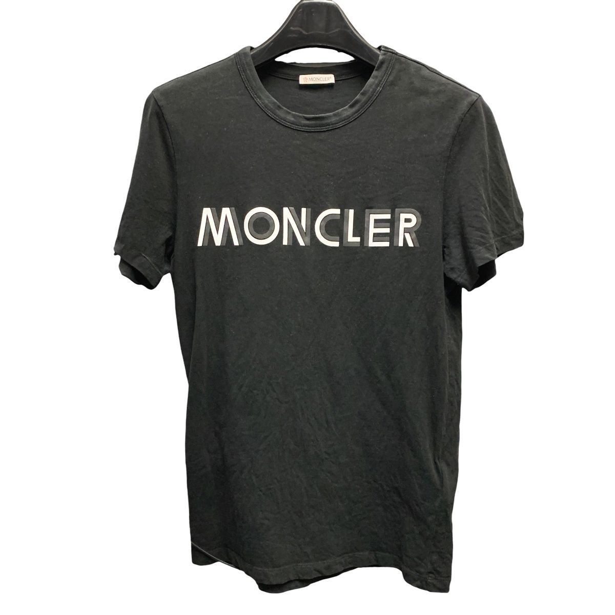モンクレールTシャツ 中古】 MONCLER モンクレール ロゴTシャツ Tシャツ・カットソー