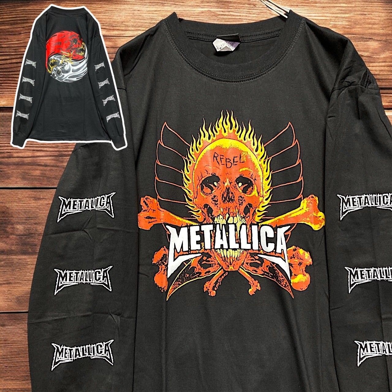 メタリカ(LLICA)ビンテージTシャツ 七分袖 メタリカ(METALLICA)ビンテージTシャツ 七分袖