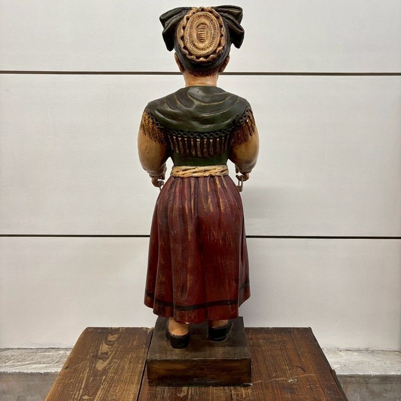 トレイを持った少女 オブジェ 高さ81cm メイド ウエイトレス 大型