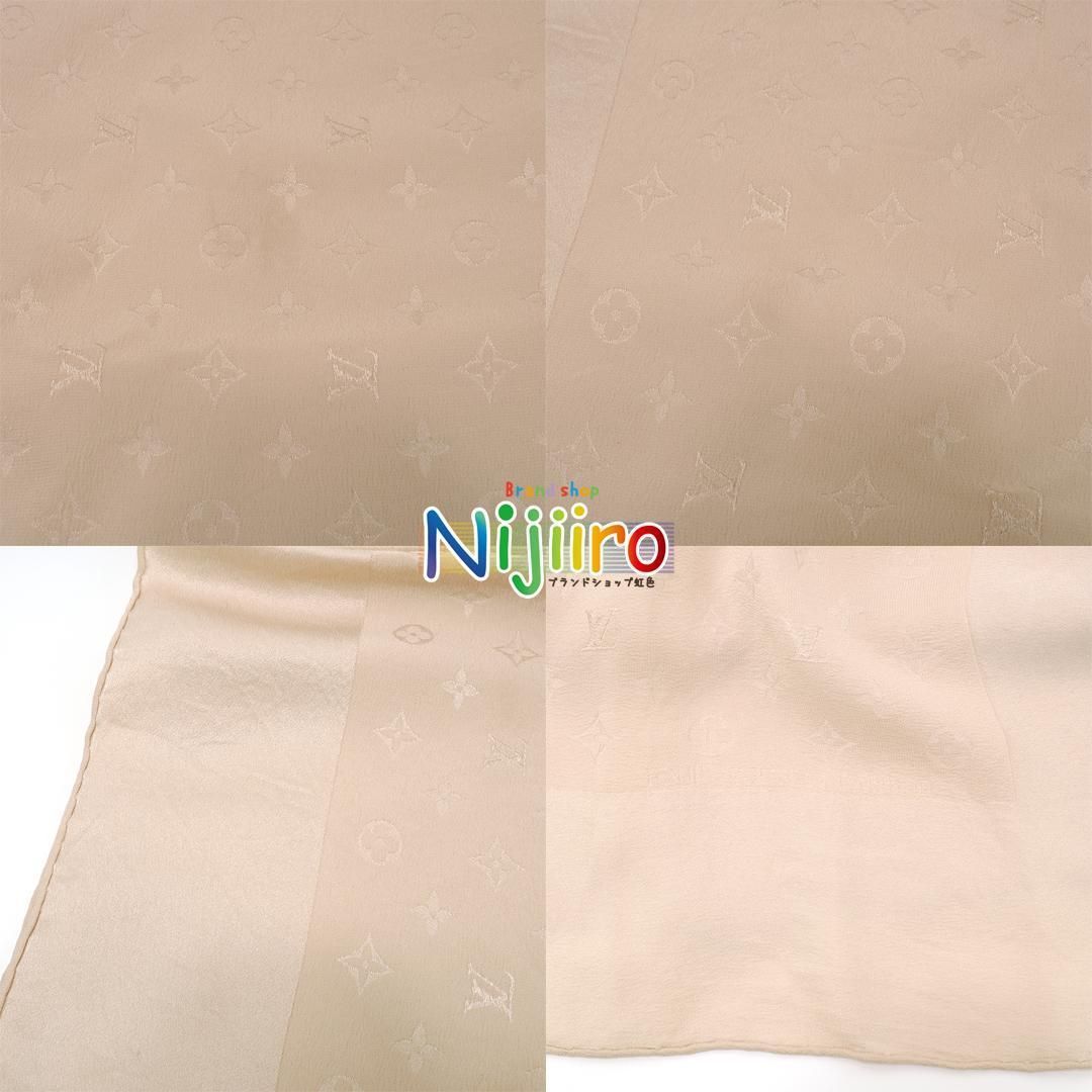 美品】ルイヴィトン モノグラム カレ モナコ スカーフ シルク