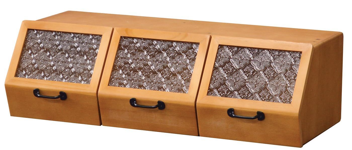 在庫処分 三連ショーケース ラスタ 168294 ケーアイジャパン