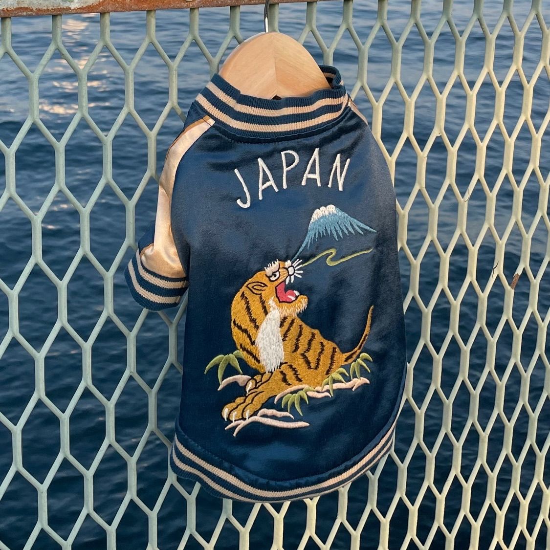スカジャン ブルー 犬服