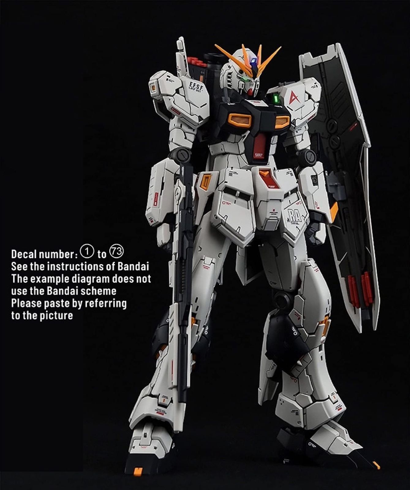 RG νガンダム用水転写式デカール - 模型