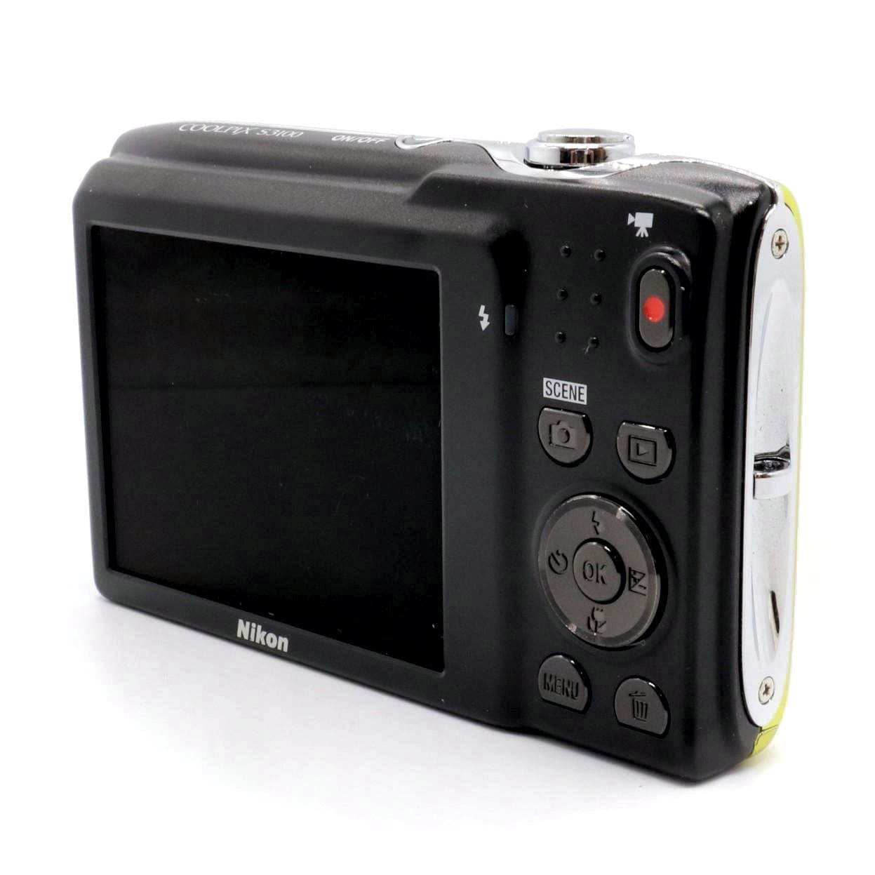 訳あり デジタルコンパクトカメラ NIKON COOLPIX S3100 ニコン シトラスイエロー k2857 Nikon Digital Camera Citrus Yellow CoolPix S3100 5.0x Optical Zoom