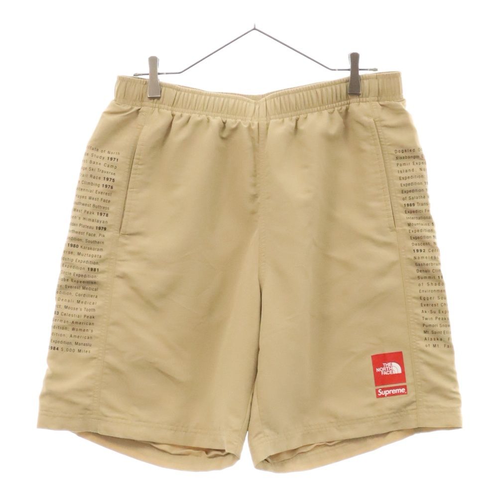 The North Face x Supreme ベージュショートパンツ SUPREME (シュプリーム) ×THE NORTH FACE 24SS Nylon Shorts ザノース