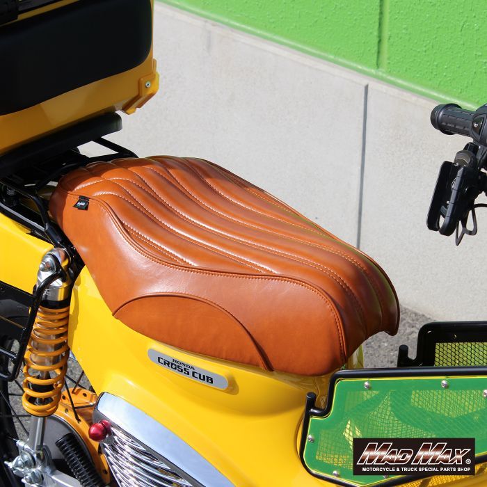 ホンダ クロスカブ JA60/JA45 カスタムロングシート ブラウン JA45 JA60 クロスカブ 110 シート 交換用 ブラウン ブラック バイク