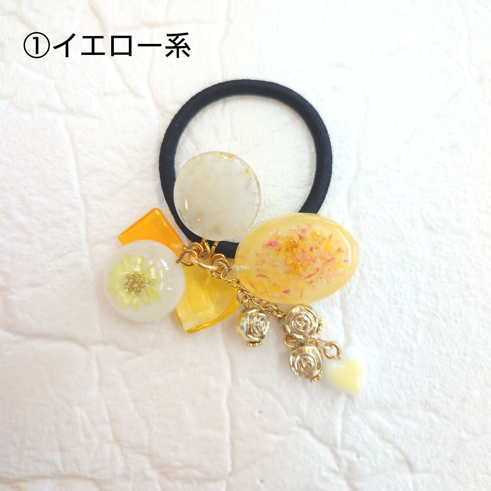 新カラー登場!!》じゃらじゃら可愛いレジンヘアゴム♡《カラーが選べる
